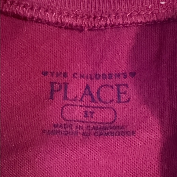 The Children's Place Pink and Gold Swan Tee - Picture 2 of 2